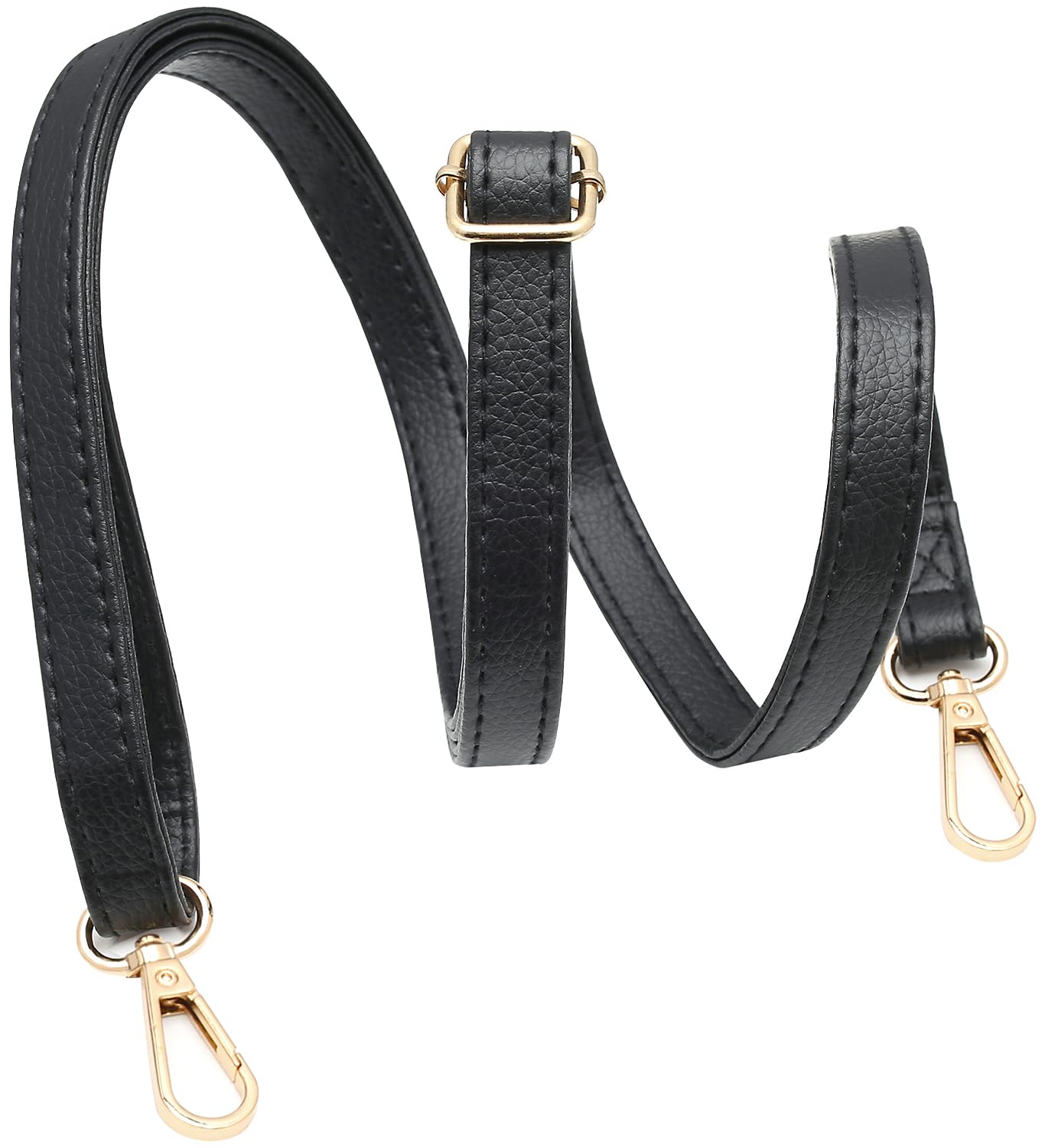 Jepeux Purse Replacement Strap Leather Shoulder Strap Adjustable, Metal Buckle, Women's Evening Bag Formal Party Shoulde